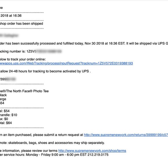 Supreme/TNF Expedition T-Shirt --‎ New with Tags - Picture 3 of 3